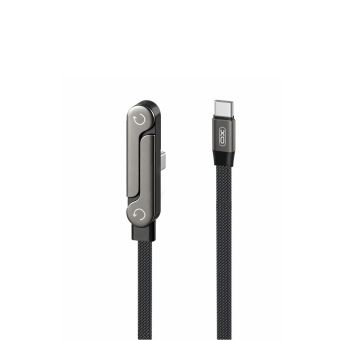 XO NB-Q311, USB-C/USB-C PD 240W, stojan, 1.5m, čierny