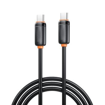 XO NB-Q302B, USB-C/USB-C PD 60W, 1.0m, čierny