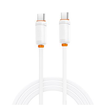 XO NB-Q302B, USB-C/USB-C PD 60W, 1.0m, biely