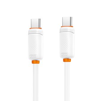 XO NB-Q298, USB-C/USB-C PD 240W, 1.0m, biely
