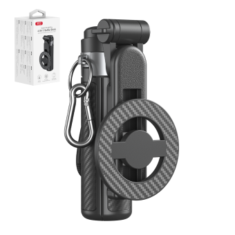 XO SS25, Bluetooth tripod, MagSafe 64cm, čierny