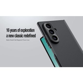 Nillkin Super Frosted FOLD Magnetic Zadný Kryt pre Samsung Galaxy Z Fold 8 Ultra Transparent Black