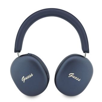 Guess Metallic Finish Gold Script Logo ENC bezdrôtové slúchadlá GUOBHP10HMBSB modré