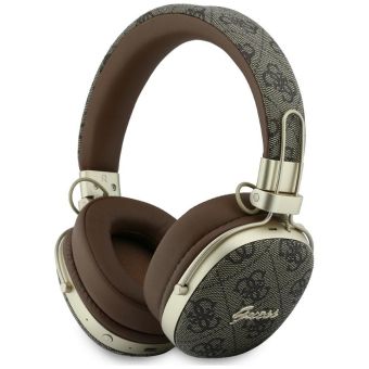 Guess 4G Metal Script Logo ENC bezdrôtové slúchadlá GUBHP72P4SMDW hnedé