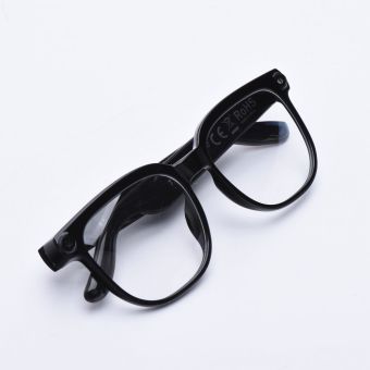 Smart AI glasses with music and recording, transparent glass, TITMO G-200, black