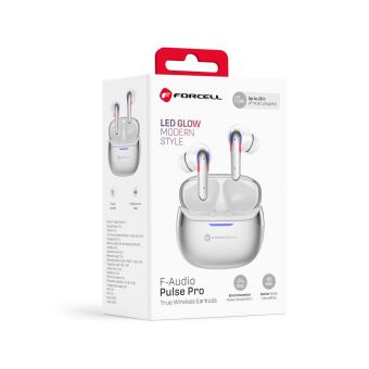 Forcell F-Audio Pulse Pro ANC  Plus ENC TWS strieborné