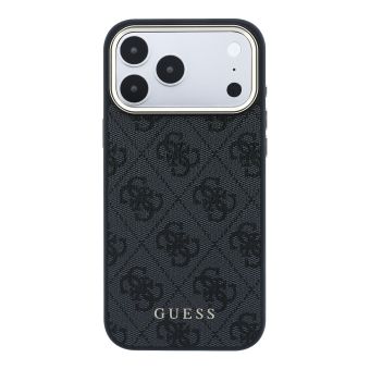 Obal Guess PU Leather 4G Gold Frame MagSafe Apple iPhone 18 Pro Max GUHMP18XG4GFCK čierny