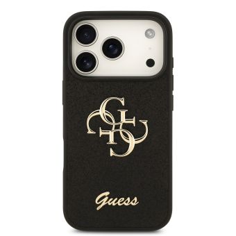 Obal Guess PU Fixed Glitter 4G Metal Logo Apple iPhone 18 Pro GUHCP18LHG4SGK čierny