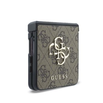 Obal Guess PU 4G Metal Logo Samsung Galaxy Z Flip8 5G F776 GUHCZF84GMGBR hnedý