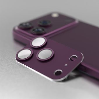 Sklo Etteri Guard objektív fotoaparátu iPhone 18 Pro Max - višňové (cherry)