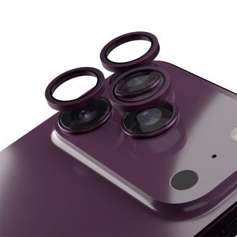Sklo Etteri objektívy fotoaparátu iPhone 18 Pro/18 Pro Max - višňové/cherry (oddelené)