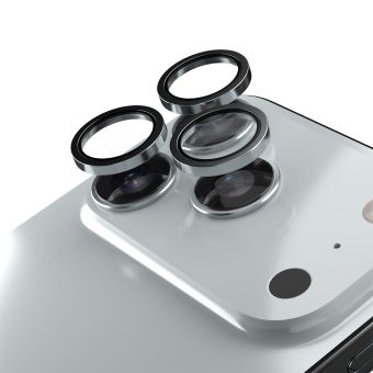 Sklo Etteri objektívy fotoaparátu iPhone 18 Pro/18 Pro Max - strieborné (oddelené)