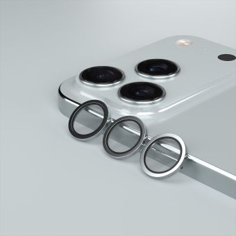 Sklo Etteri objektívy fotoaparátu iPhone 18 Pro/18 Pro Max - strieborné (oddelené)