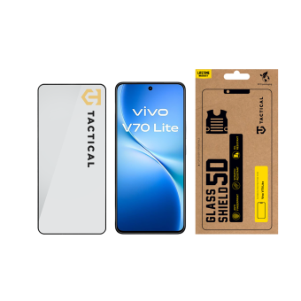Ochranné sklo Tactical Glass Shield 5D Vivo V70 Lite čierne