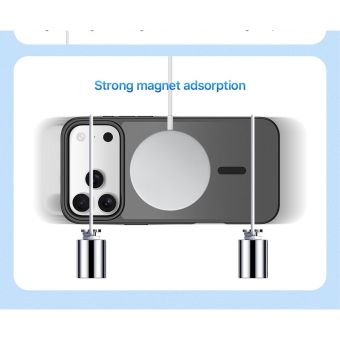 DUX DUCIS YIND MagSafe TPU/TPC  iPhone 18 Pro Max/17 Pro Max (Open Ring Version) - sivé (šedé)