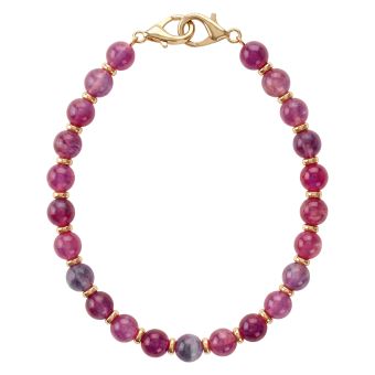 Beaded šnúrka na zápästie fialová