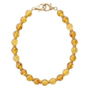 Beaded šnúrka na zápästie žltá
