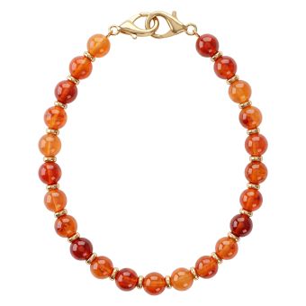 Beaded šnúrka na zápästie hnedá