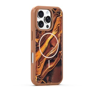 Obal Golden Autumn Apple iPhone 16 Pro Max hnedý