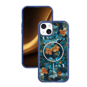 Obal Golden Autumn Apple iPhone 14 modrý