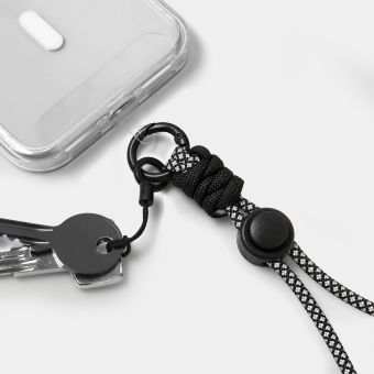Etteri Short Strap, univerzálna šnúrka na zápästie, čierna