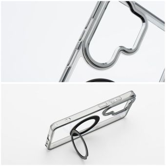 Frame Clear Hybrid MagSafe TPU/TPC Xiaomi Redmi 17 LTE/5G - čierny