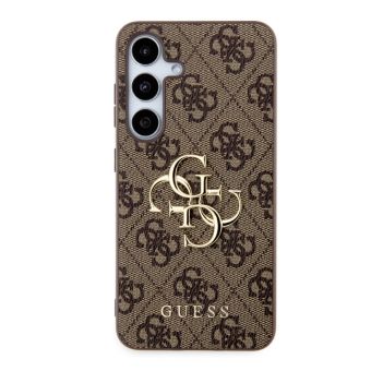 Obal Guess PU 4G Metal Logo Samsung Galaxy S24 5G S921 GUHCS24S4GMGBR Brown