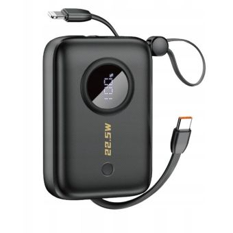 Dudao K14 Powerbank 10000mAh USB-C/Lightning 22.5W čierna