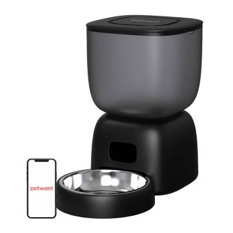 Petwant F14 WIFI, automatický dávkovač jedla pre psa a mačku, čierny