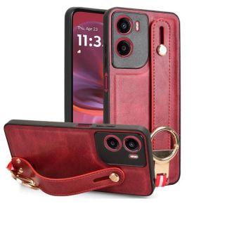 Obal Leather TPU/TPC Motorola Moto G05/E15 červený