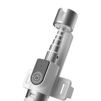 Dudao F18B tripod, selfie teleskopická tyč, biela