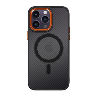 Obal Tel Protect Mag Carbon Apple iPhone 11 čierno-oranžový
