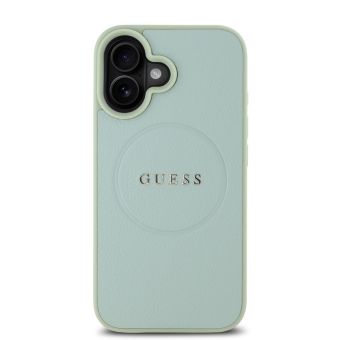 Guess PU Grained Classic Logo MagSafe Apple iPhone 16 GUHMP16SPGHSMMN Green