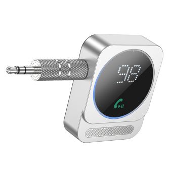 Borofone Aux Bluetooth Transmitter strieborný
