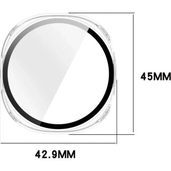 Ochranné puzdro/sklo Bizon Case+Glass Samsung Galaxy Watch 8 40mm transparentné