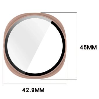 Ochranné puzdro/sklo Bizon Case+Glass Samsung Galaxy Watch 8 40mm ružové