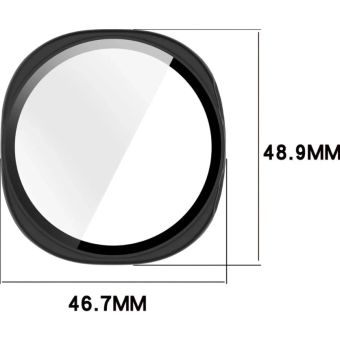 Ochranné puzdro/sklo Bizon Case+Glass Samsung Galaxy Watch 8 44mm čierne