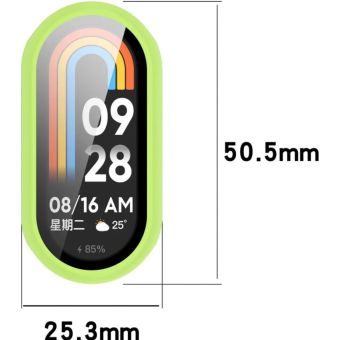 Ochranné puzdro/sklo Bizon Case+Glass Xiaomi Smart Band 10 zelené