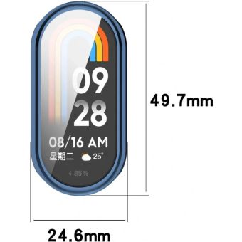 Ochranné puzdro/sklo Bizon Case Watch Felipe Xiaomi Smart Band 10 modré