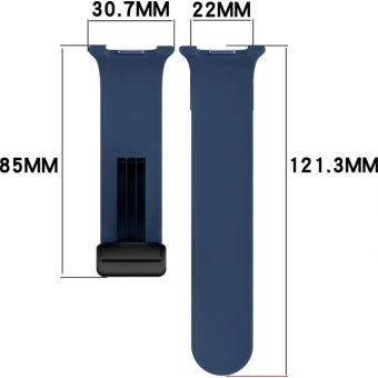 Remienok Bizon Strap Watch Silicone L Samsung Galaxy Watch 8 40mm/44mm/8 Classic 46mm modrý