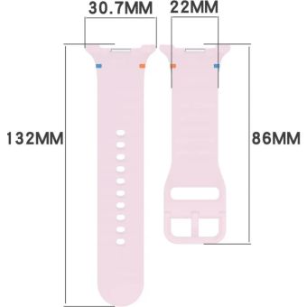 Remienok Bizon Strap Watch Silicone G Samsung Galaxy Watch 8 40mm/44mm/8 Classic 46mm ružový