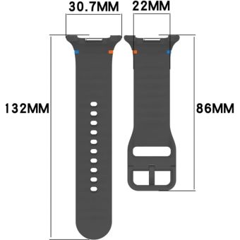 Remienok Bizon Strap Watch Silicone G Samsung Galaxy Watch 8 40mm/44mm/8 Classic 46mm sivý