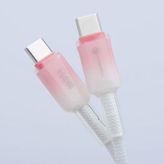 FORCELL F-ENERGY C357 Gradient, USB-C/USB-C, QC4.0 PD 5A 100W, 1m, biely