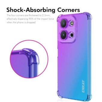 Obal Enkay Airbag Xiaomi Redmi 15C/POCO C85 ružovo-zlatý