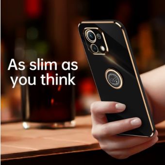 Obal Ring Edge Xiaomi Mi 11 Lite 5G/Mi 11 Lite/11 Lite 5G NE červeno-zlatý