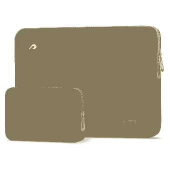 Tech-Protect Puffy Laptop 15-16" case + accessory bag, zelený, obal na notebook