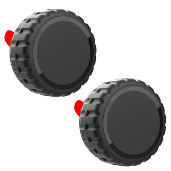 Obal Apple AirTag Screw-on, vodeodolný, samolepiaci, čierny (4ks)