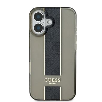 Guess IML Middle 4G Stripe Apple iPhone 16 GUHCP16SHS4PPK Black