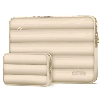 Tech-Protect Puffy Laptop 15-16" case + accessory bag, ružový, obal na notebook