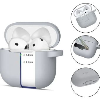 Tech-Protect Silicone Hook Apple Airpods 4 Crayon Grey